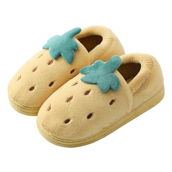 

cotton slippers women's home autumn and winter cute couple indoor hairy moon children male warm-up, Black