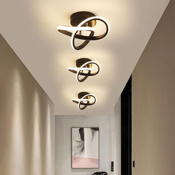 

ceiling lights modern led lamp aisle cloakroom black / white design hallway balcony lustre light fixture bedside