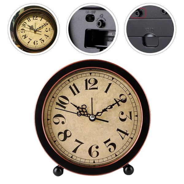 

other clocks & accessories retro deskclock household alarm mute bedside for daily use