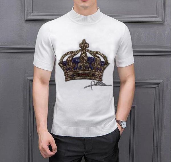 

2022 sweaters man drill men's style us design new fashion casual o-neck nice quality b01, White;black