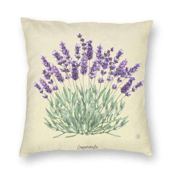 

cushion/decorative pillow vintage botanical lavender flowers covers home decorative nordic wild floral plant chair cushion square pillowcase