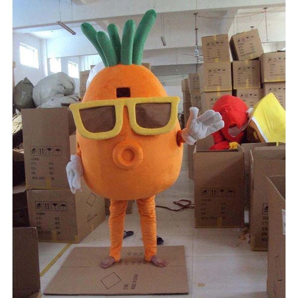 

festival dress carrots mascot costume halloween christmas fancy party dress cartoon character outfit suit carnival adults outfit, Red;yellow