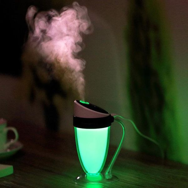 

essential oils diffusers high-qualit creative moonlight cup design mini humidifier usb portable office car air purifier