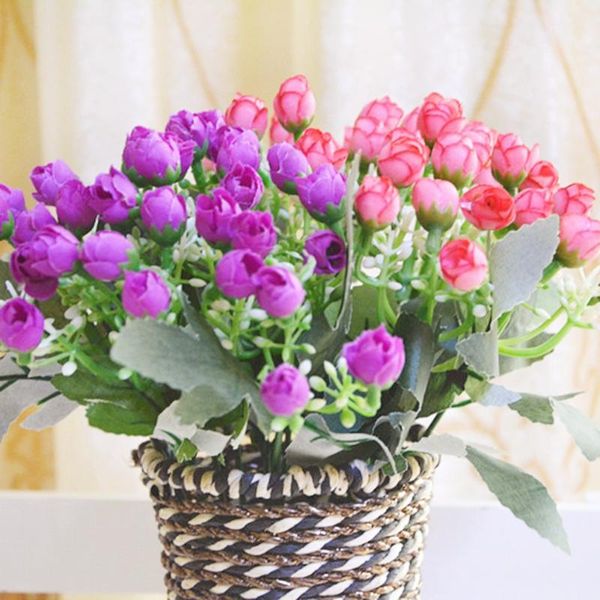 

heads peony hydrangeas silk rose flower artificiales bouquets flowers white wedding decor decorative & wreaths