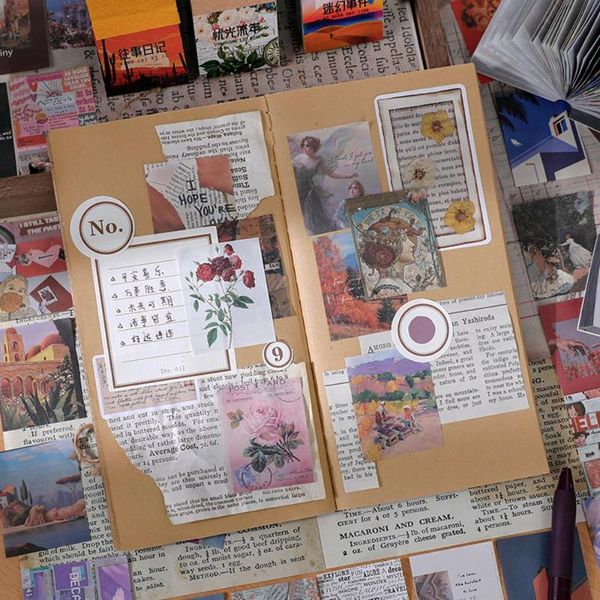 

gift wrap 400pcs planner vintage plants stationery travel material paper decorative scrapbooking retro