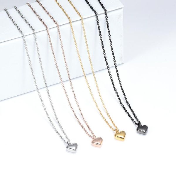 

pendant necklaces 13mm heart charms memorial urns necklace human/ pet ash casket cremation 4 colors stainless steel jewelry can open, Silver
