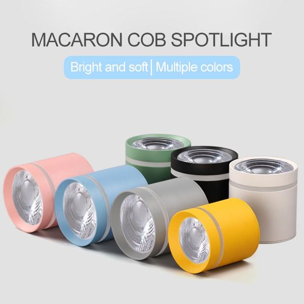 

downlights led surface mounted downlight dimmable 5w7w12w macaroon ceiling light nordic spotlight for indoor lobby living room bedroom