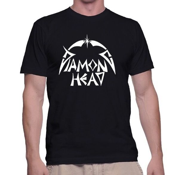 

diamond head t-shirt/speed-thrash-black-death metal, White;black