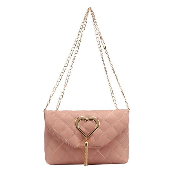 

brand small shoulder bag for women messenger bags ladies retro pu leather handbag purse heart pendant female crossbody cross body