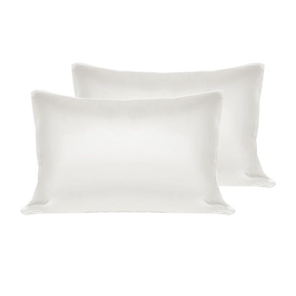 

pillow case 100% mulberry silk pillowcase silky delicate skin-friendly pure color moisturizing large single double gift light luxury
