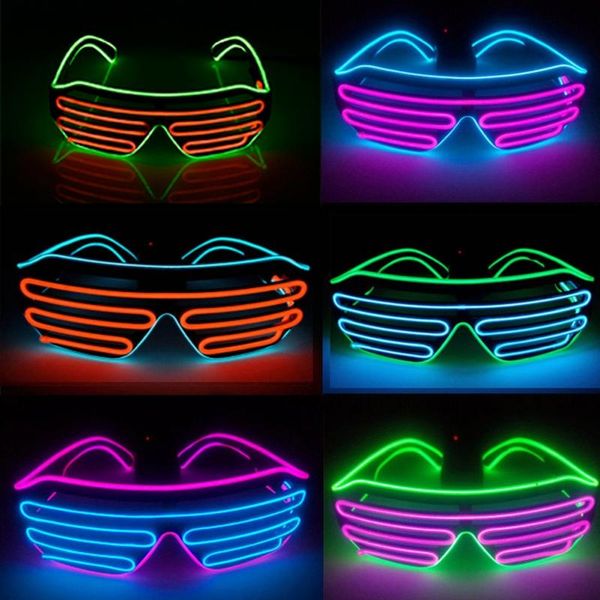 

party decoration led glasses halloween glowing neon luminous christmas flashing light glow sunglasses festival supplies costumes