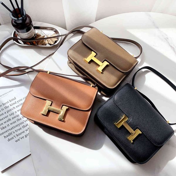 

wholesale sense advanced mini stewardess bag leather of foreign temperament female cross box tofu small square bag luxurys desi luxurys desi