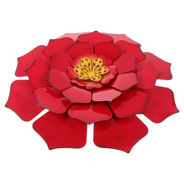 

decorative flowers & wreaths 1pc creative iron flower pendant simulation decor wall hanging