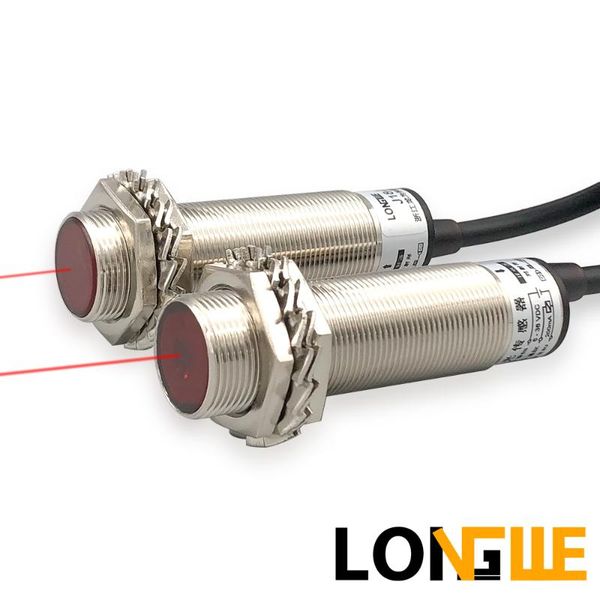 

smart home control longwe m18 laser sensor 0-20m effectively detecting nonwovens through beam poelectric proximity switch j18-t