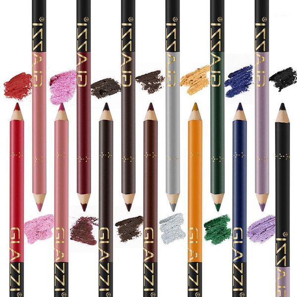

12-color eyebrow pencil set eye shadow lip liner nib is silky easy to operate remove waterproof sweatproof tslm1 eyeliner1