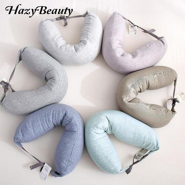 

pillow hazy beauty arrival polystyrene eps particles u-shape travel neck cotton nylon comfortable
