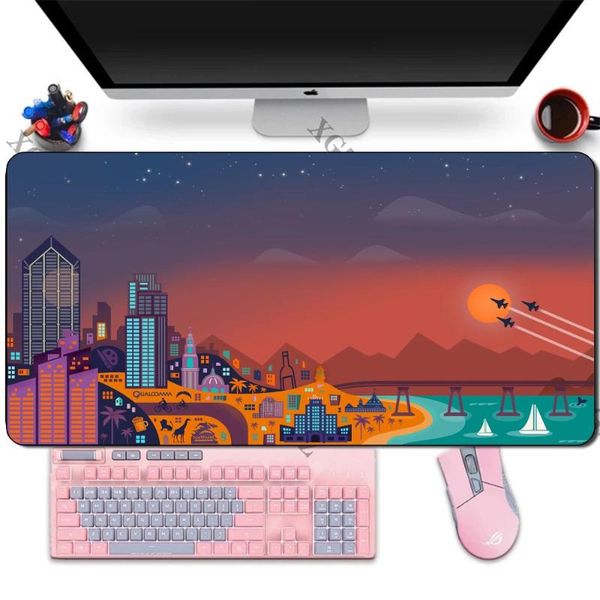 

mouse pads & wrist rests the pad with rest is suitable for computer lapkeyboard and hand 40x80