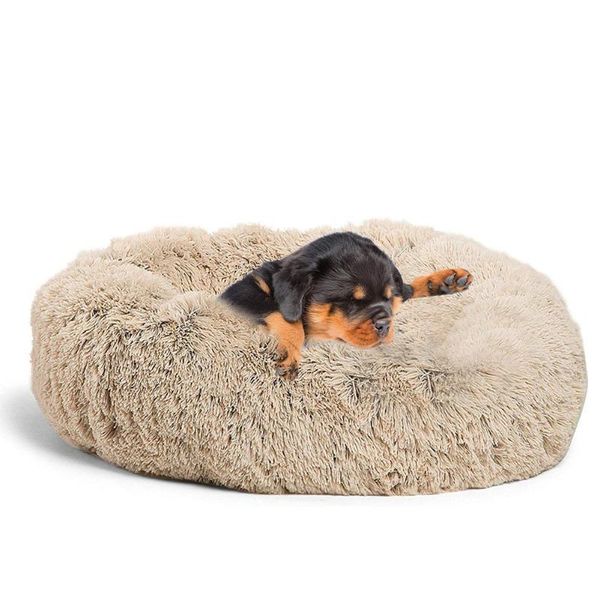 

winter warm sleeping bag puppy super soft pet bed kennel round dog cat nest for small medium beds & furniture