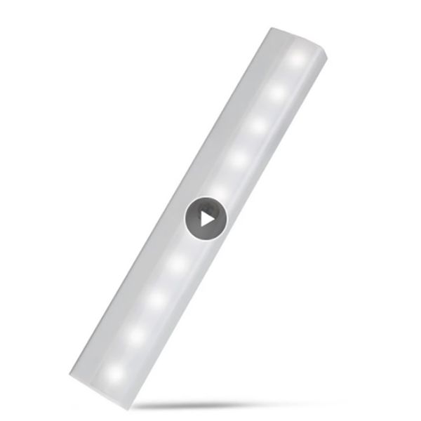 

potable sensor night light 10 led closet lights battery powered wireless cabinet ir infrared motion detector wall lamp