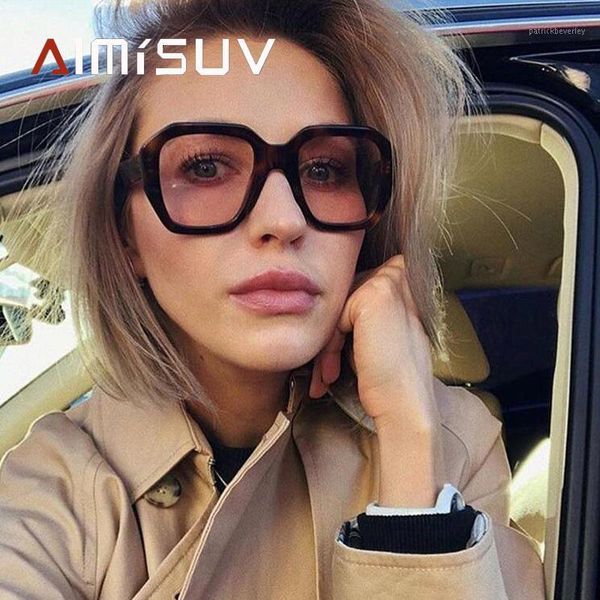 

sunglasses aimisuv fashion brand design women vintage lady square eyewear retro oversize glasses uv400 gafas de sol mujer, White;black