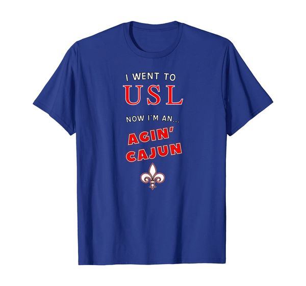 

the agin' cajun - i went to usl, White;black