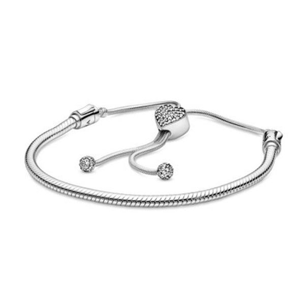 

new 2021 100% 925 sterling silver love diamond bracelet fit diy original fshion jewelry gift 123456, Golden;silver