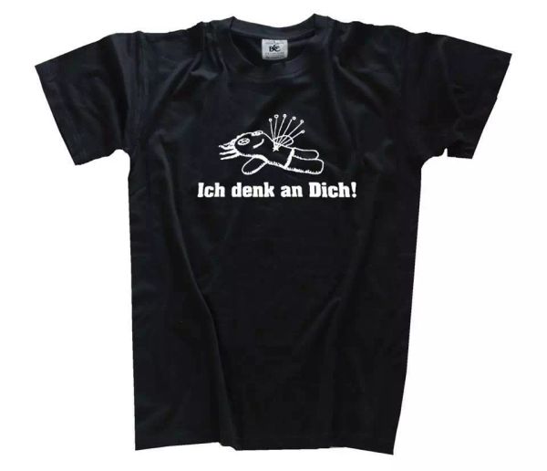 

ich denk an dich - voodoo doll t-shirt s-xxxl, White;black