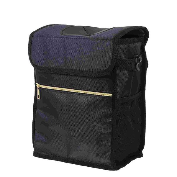 

waste bins 1pc durable polyester storage pouch car bin auto trash case