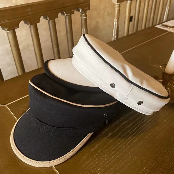 

net red same leather sea cap four seasons lady beret british painter octagonal korean, Blue;gray