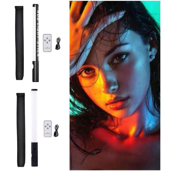

flash heads rgb handheld led light wand colorful pography lighting stick 10 modes rechargeable po studio fill lamp for video recording