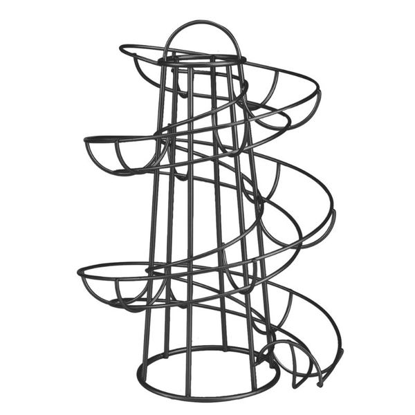 

egg holder stand modern spiraling dispenser storage rack save space for kitchen jw & organization