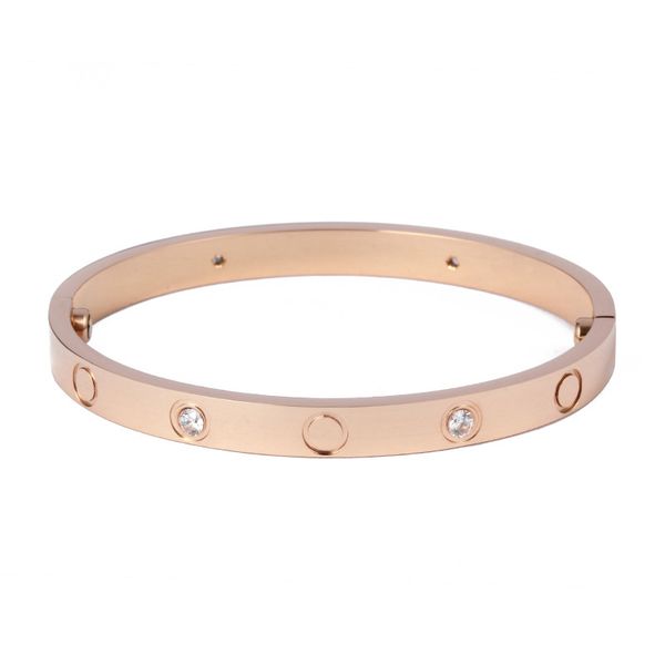 

love bracelet female stainless steel couple bangle fashion jewelry valentine's day gift for men and women, Black