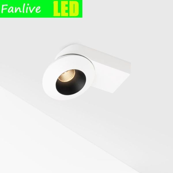 

downlights 10pc 12w adjustable cob led surface mounted flexible ceiling spots lights nordic lamps for home indoor study room