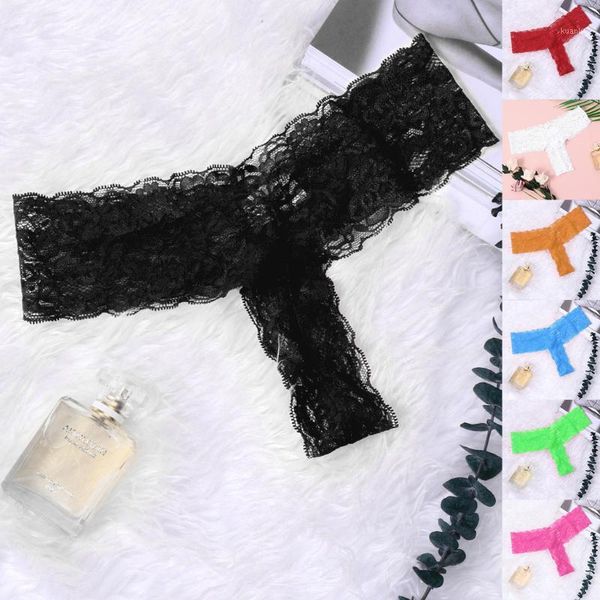 

women's panties lace high elastic underwear t-back perspective lingerie breathable underpants thongs female brief, Black;pink