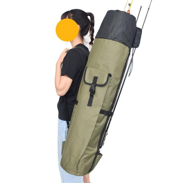 

fishing accessories large capacity multi-pocket rod bag gear