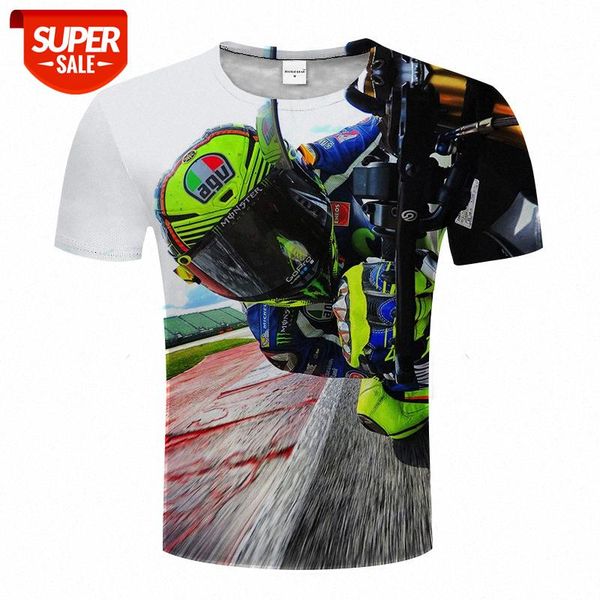 

sports (motor racing) series 3d digital printing round neck short-sleeved t-shirt #lj6a, White;black