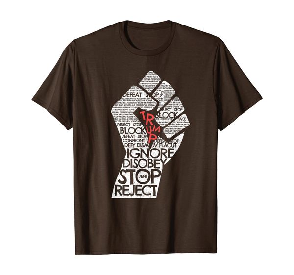 

'4th of july resist fist' awesome anti-trump protest shirt, White;black