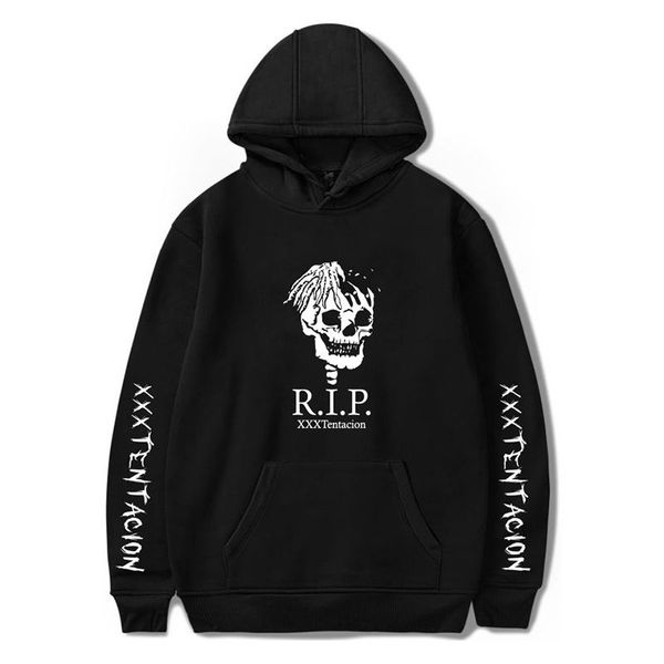 

men's hoodies & sweatshirts trendy skull printed sweater hoodie oversized hip hop couple 2021 spring and autumn, Black