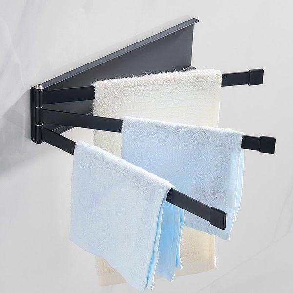 

towel racks black simplicity stainless steel bar rotating rack bathroom accessory