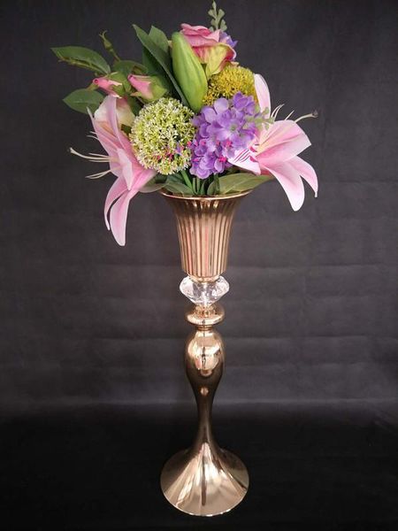

party decoration luxury wedding centerpiece vases gold or sliver stands