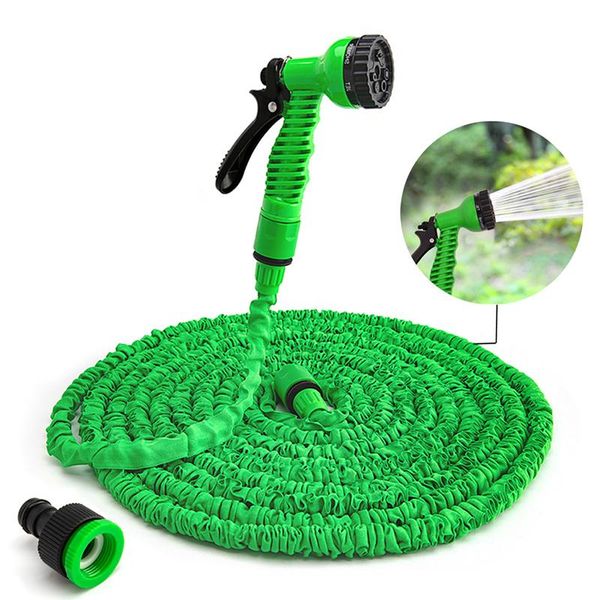 

watering equipments gardening hose magic water flexible expandable reels connector high pressure gun blue green orange 25ft-75ft