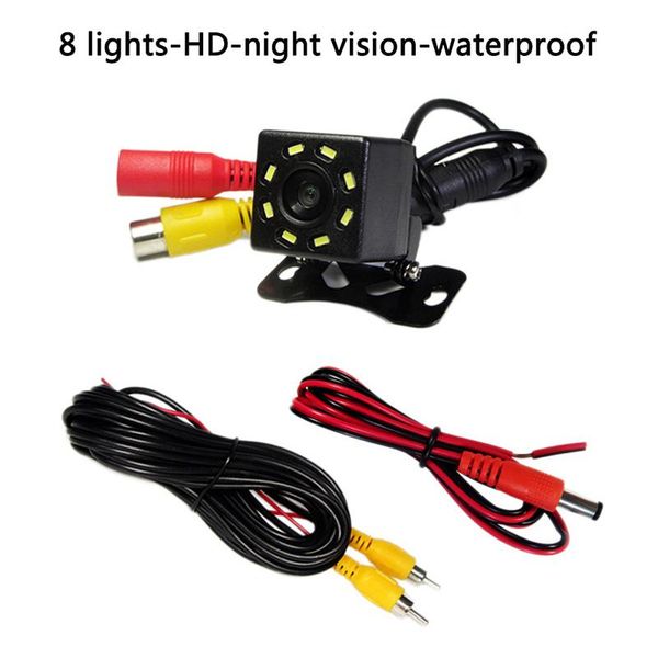 

night vision car camera rear view 8 led lights for 12v cars 720p resolution mini cameras