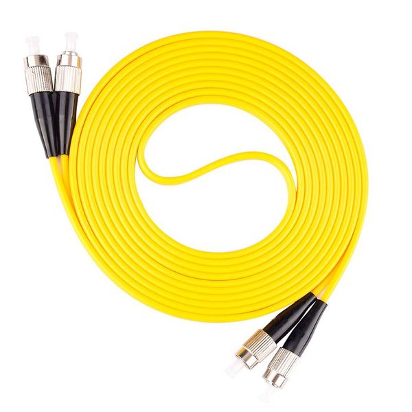 

fiber optic equipment patch cord 3.0mm 9/125 sm duplex fc/upc to jumper
