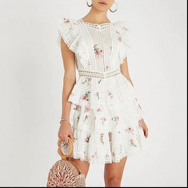 

summer sleeveless backless lace womens dresses up embroidery sweet style fashion printing, Black;gray