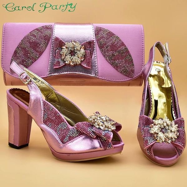

dress shoes pink color italian with matching bags and bag set african sets 2021 ladies zs-12, Black