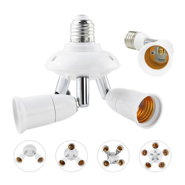 

lamp holders & bases e27 led bulb socket splitter 1 to 1/2/3/4/5 base adapter light holder converter