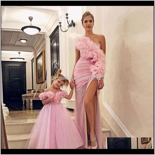 

dresses sweetly one shoulder pink prom dress for mother and daughter evening party wear gowns collection ewdhq e3smf, White;black