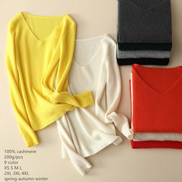 

women's sweaters naizaiga 100% cashmere v-neck yellow beige black gray women spring sweater girl pullovers , rpfs401, White;black