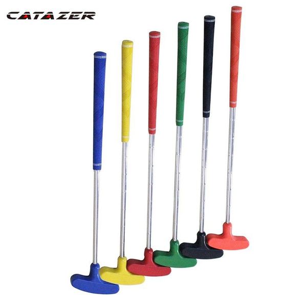 

quality customize size mini golf clubs putter with steel shaft and rubber head & grip complete set of