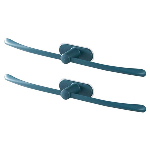 

towel racks 2pcs/pack holder rack bow shape bar accessories easy install punch kitchen wall mounted for bathroom display hanging